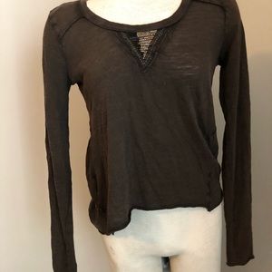 FREE PEOPLE Tshirt with Beaded Accent